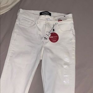 Denim leggings high rise jeans +stretch